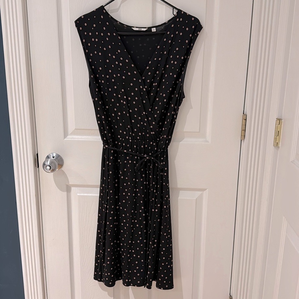 Sleeveless Wrap Front Dress
